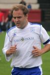 Alan Halsall playing for the All Stars